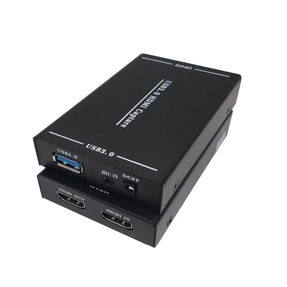 USB 3 0 HD видео игра захват 4K 1080P в прямом эфире конвертер Поддержка микрофон для XBOX