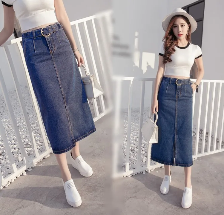 Женская облегающая юбка с завышенной талией длинная ковбойская трапециевидной