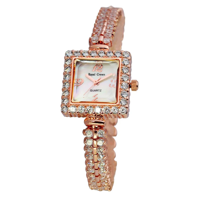 Женские женские часы японские кварцевые модные ювелирные изделия Кристальные с