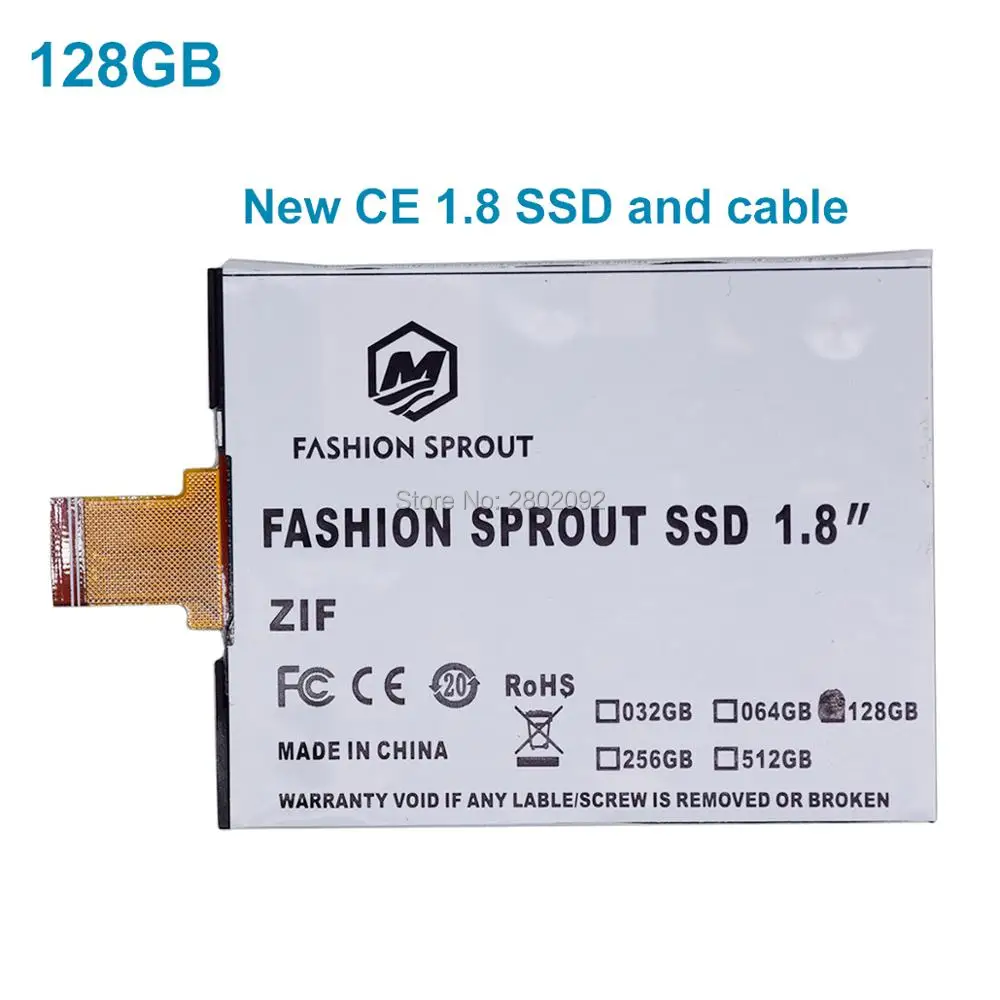 Для iPod Классический Видео 128 Гб SSD Новый 1 8 дюйма ce/zif твердотельный drivese Замена