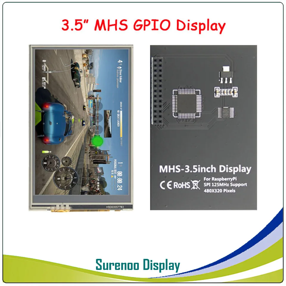 3,2/3,5/4,0 дюйма MHS TFT GPIO ЖК-дисплей модуль Экран Дисплей с сенсорным Панель Поддержка 125 МГц SPI вход для Raspberry Pi