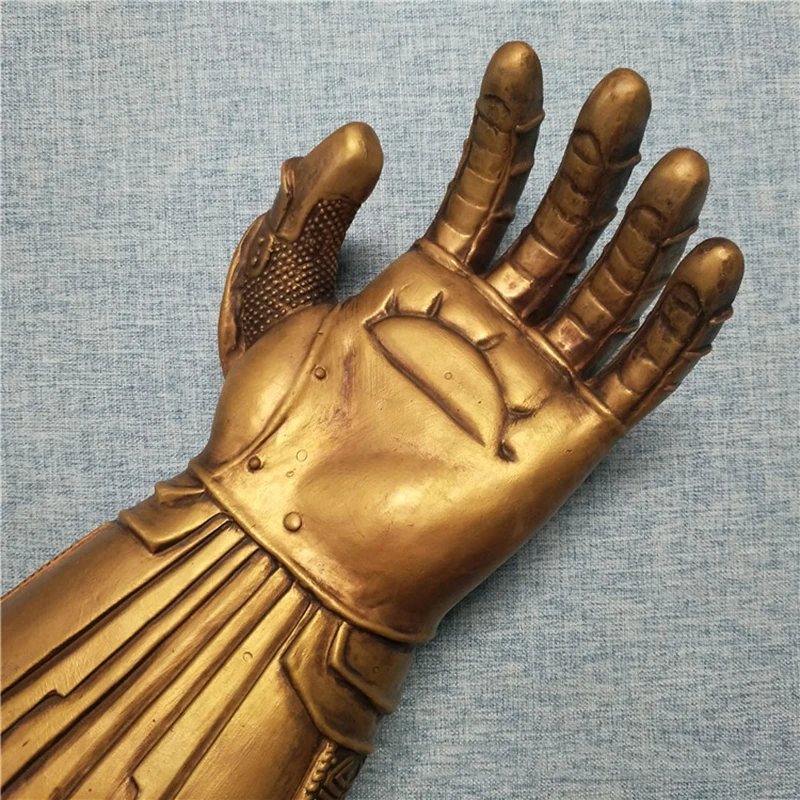 Светодиодный светильник Thanos Infinity Gauntlet Мстители Бесконечность войны косплей светодиодный перчатки ПВХ/латекс фигурка модель игрушки Хэллоуин реквизит