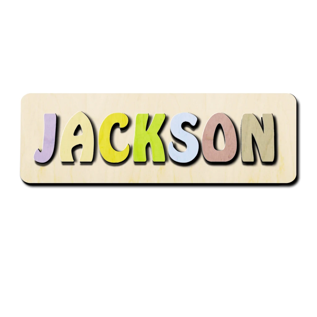 Personalized Puzzle Name Custom Toy Personalized Baby Name Wooden Custom Name Puzzle Sign Baby Shower First Birthday Gift
