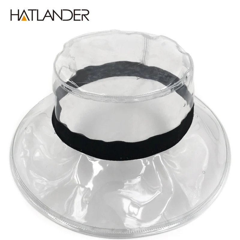 [HATLANDER] Модные прозрачные шляпы с солнцезащитным козырьком для женщин стильная