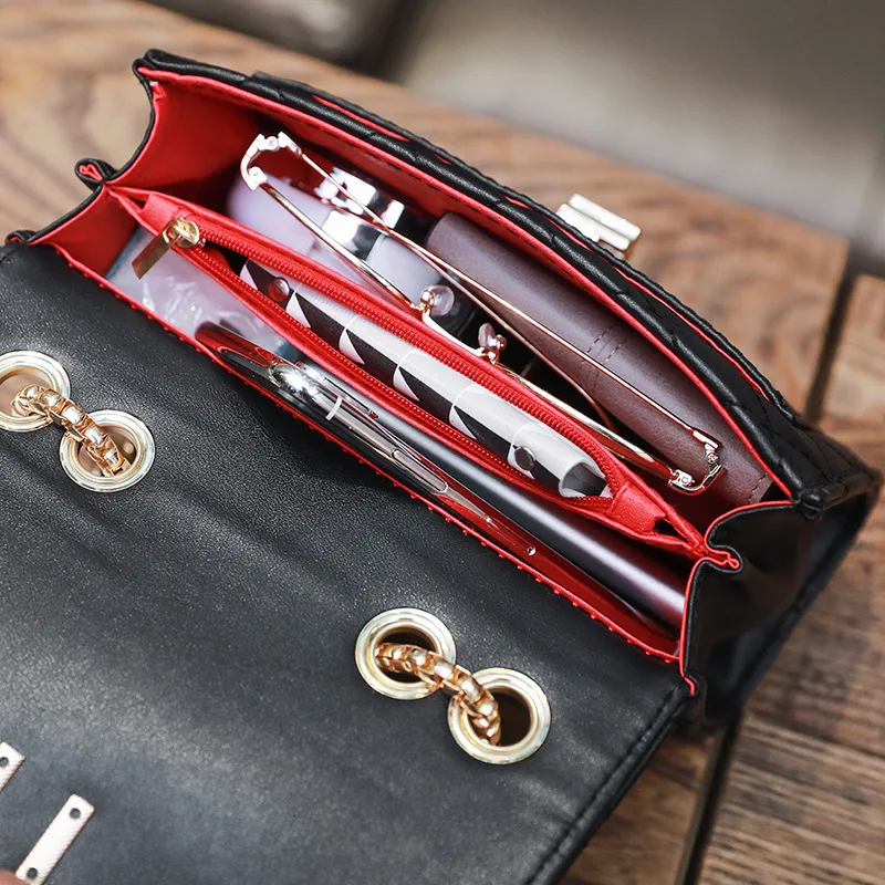 Модная женская сумка с цепочкой 2018 Противоугонный замок чехол через плечо сумки