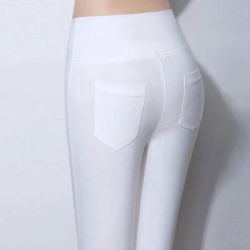 Женские обтягивающие Брюки Капри ярких цветов до колена с эластичной резинкой на