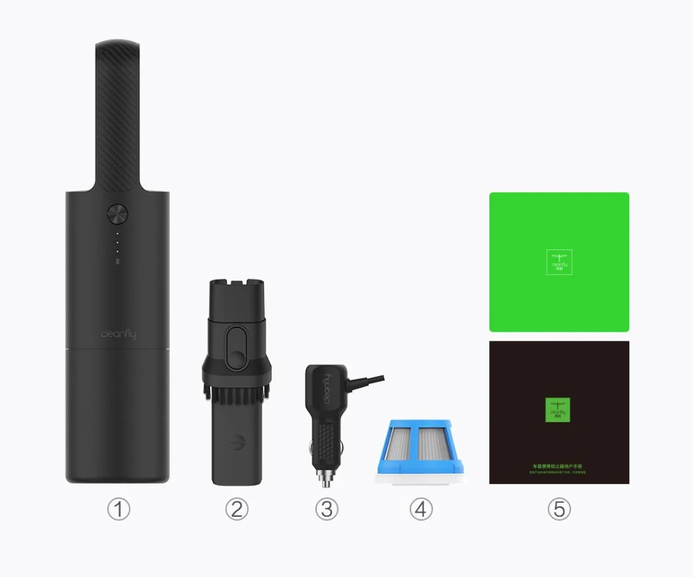 XIAOMI CLEANFLY FVQ портативный автомобильный домашний пылесос беспроводной ручной пылесос сильный всасывающий быстрый заряд для автомобиля и дома
