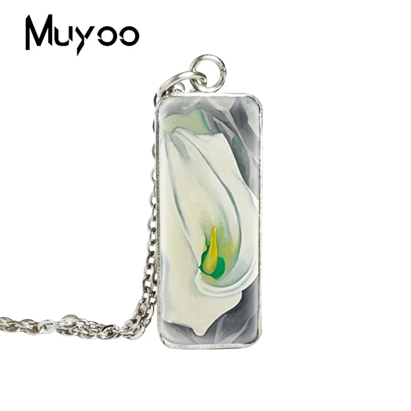 Новинка 2019 цветочное квадратное ожерелье Lilly художественные картины с цветами