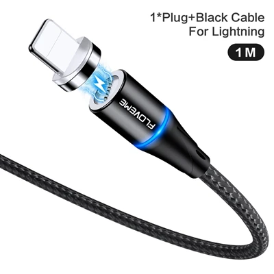 SG006-001 FLOVEME 1 м магнитное зарядное устройство Micro USB кабель для iphone type C 3A Быстрая Зарядка адаптер магнит зарядное устройство провод для samsung Xiaomi 8 - Цвет: SG006-001