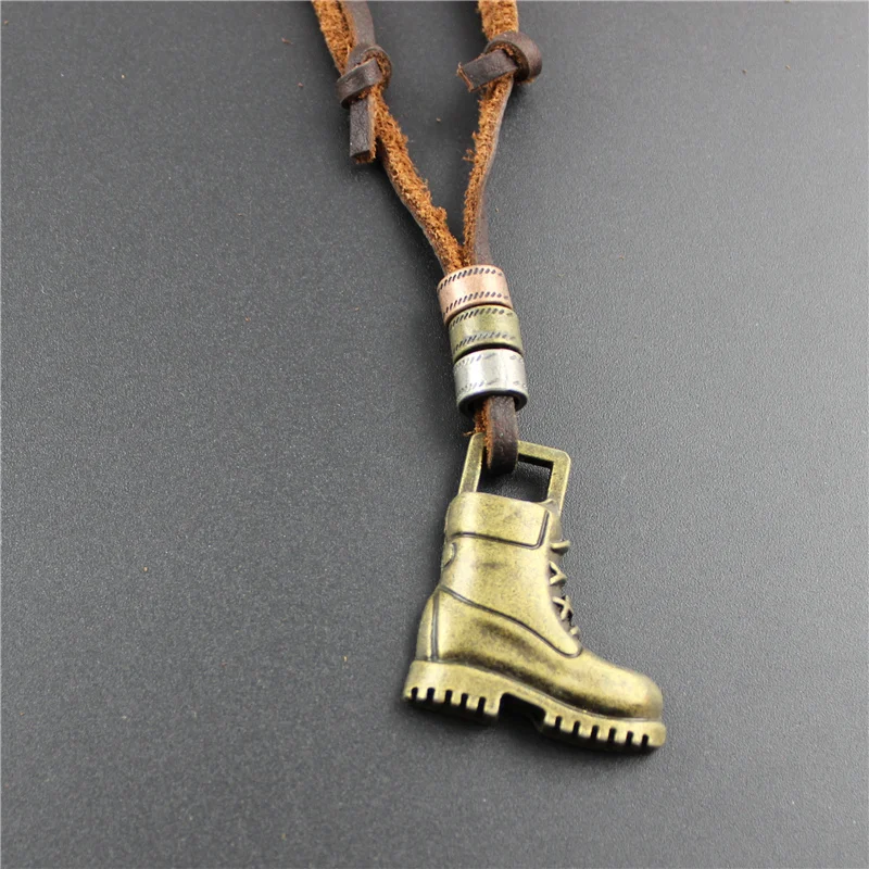 2018 Новый геометрические Армейские сапоги кулон и Ожерелья для мужчин