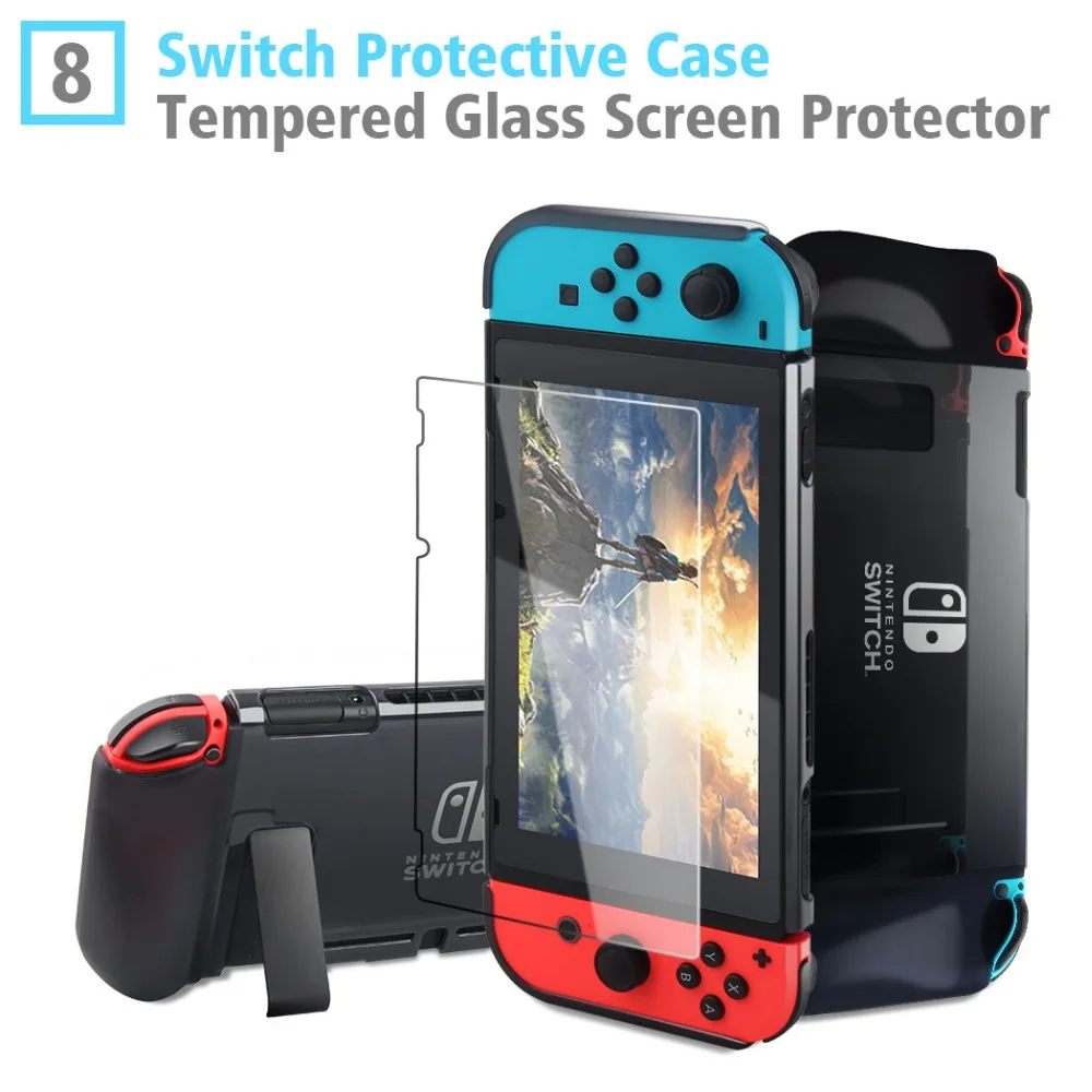 Набор аксессуаров для игр OIVO Nintendo Switch Controller зарядная док станция сумка переноски