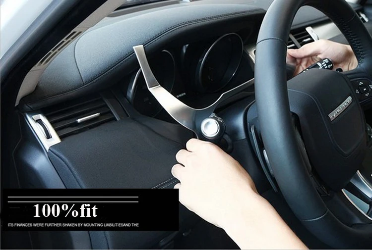 Для Land Rover Range Rover Evoque 2012- Автомобильный Интерьер Передняя панель край крышка рамка отделка ABS хром аксессуары для LHD