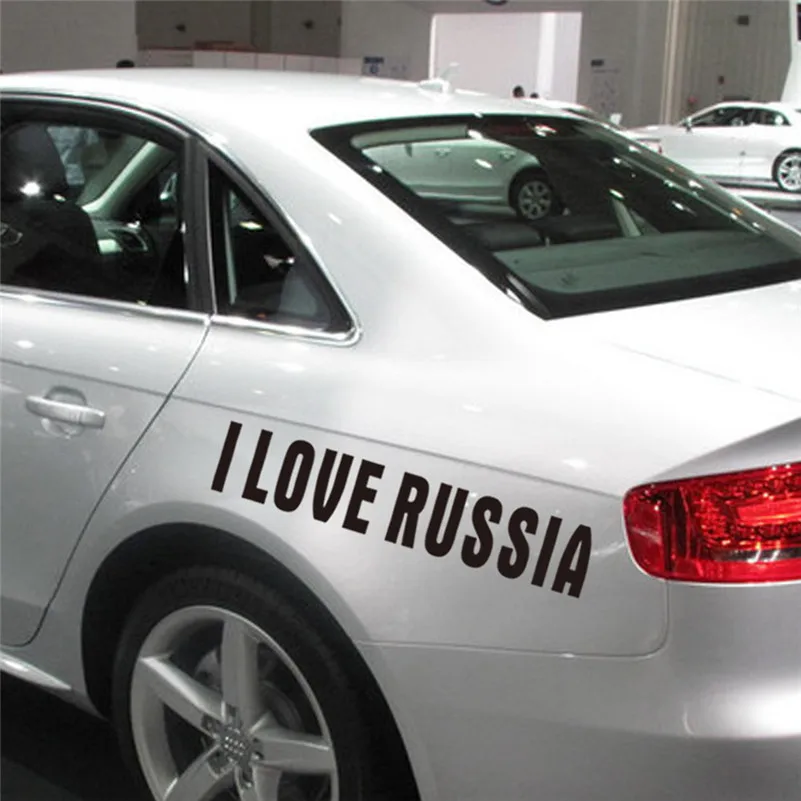 Виниловая наклейка JDM I Love Russia на окна автомобиля грузовика забавная # F |