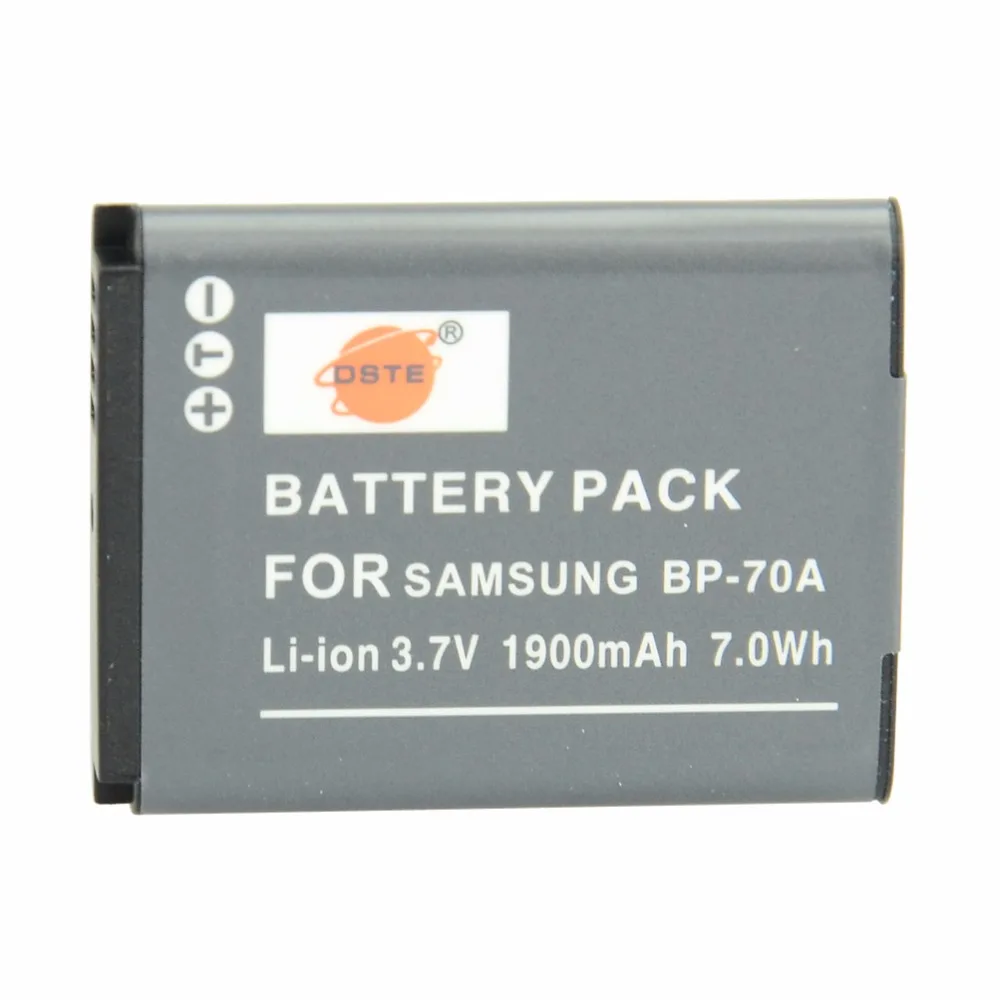 DSTE 2 шт. BP-70A Перезаряжаемые Батарея для SAMSUNG ES65 ES70 ES73 ES75 ES80 PL80 PL90 PL100 PL20 PL120 PL170 PL200 Камера
