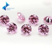 1000pcs 0 84mm 5a cz stone pink round cubic zirconia gems stone loose synthetic gemstone