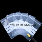 100 шт.лот, прозрачные самозакрывающиеся пакеты на молнии