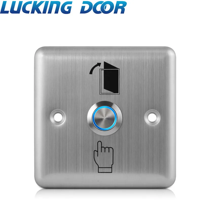 Дверная светодиодная подсветка Luck кнопка выхода из нержавеющей стали нажимной