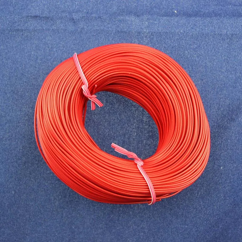 Оптом 1pin 5 метров супер гибкий 26AWG ПВХ изолированный провод электрический кабель, светодиодный кабель, DIY подключение 11 цветов на выбор - Цвет: Красный