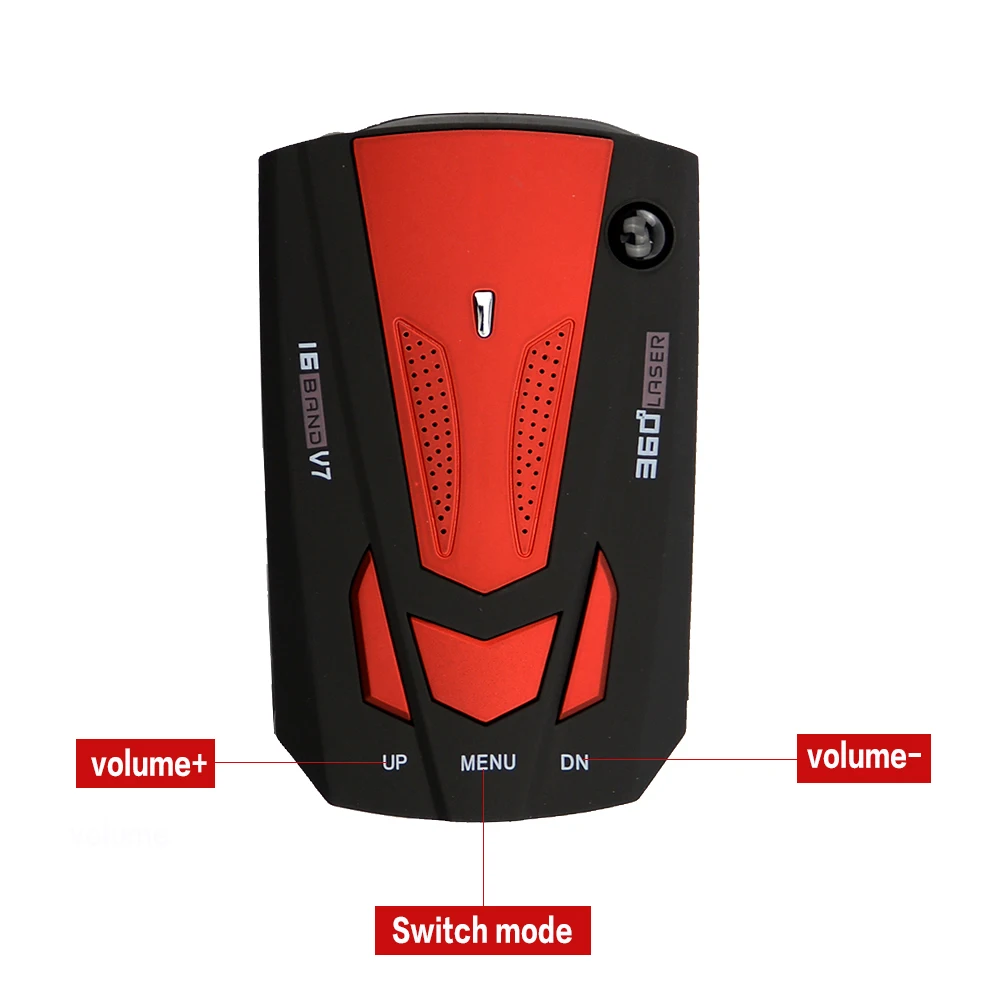 Автомобильный антирадар OkeyTech V7 голосовое предупреждение о скорости 16 полосный