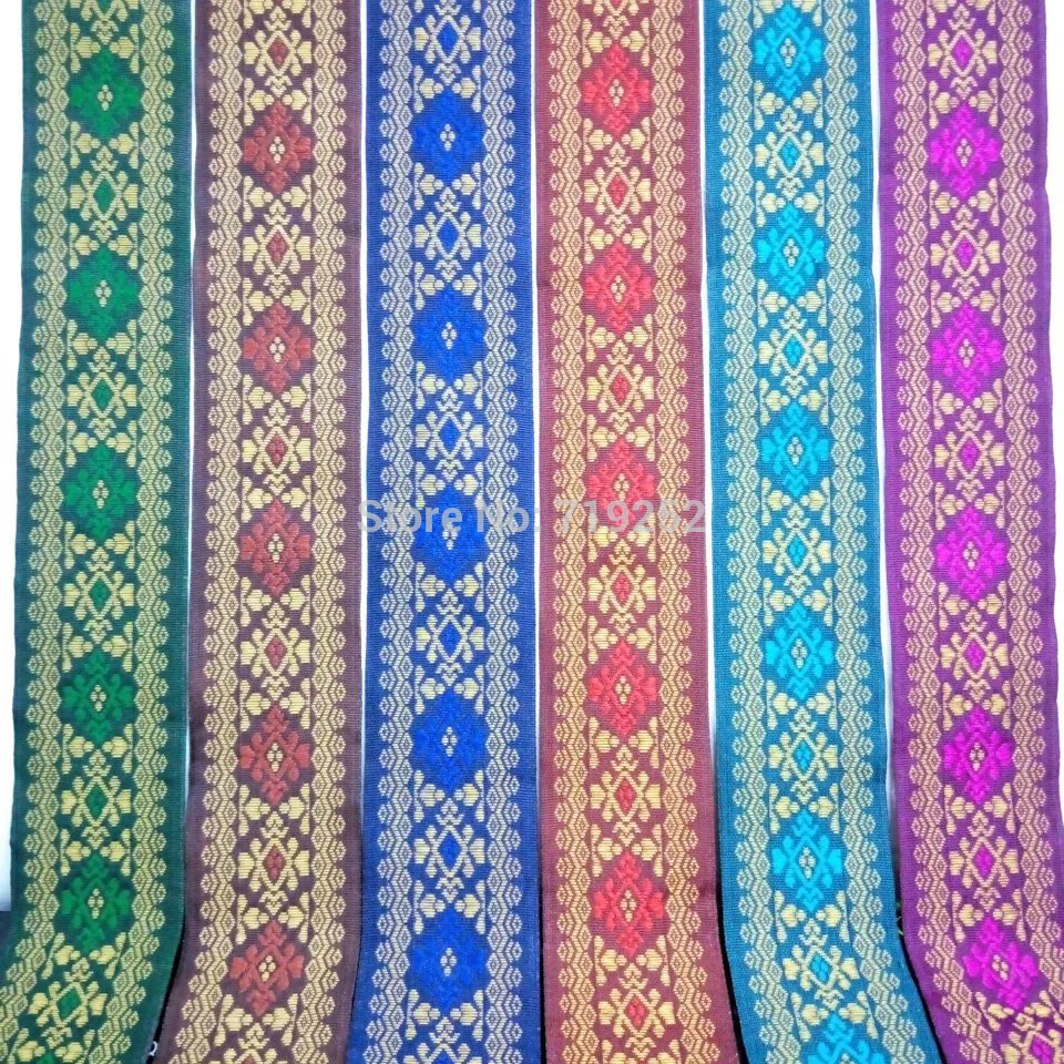 Шелковая мерсеризационная Глянцевая занавеска для костюма 6 цветов 5 см 50 мм 2