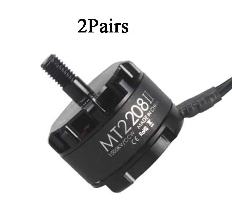 2 пары оригинальный Φ Новый MT2208 II 1500KV 2000KV бесщеточный двигатель CW CCW 3 мм вал для FPV