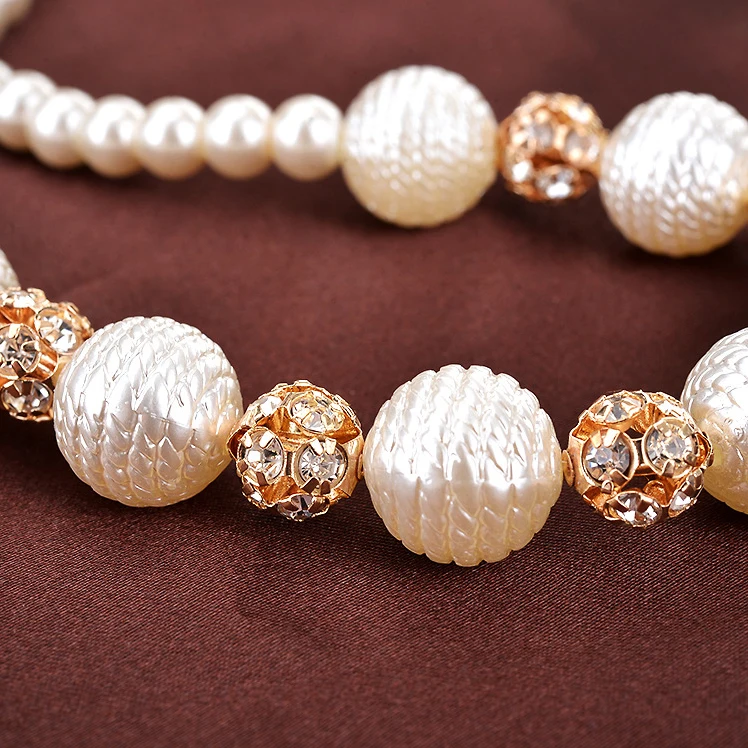 2020 темпераментные Роскошные Жемчужные женские ожерелья-чокеры модное жемчужное