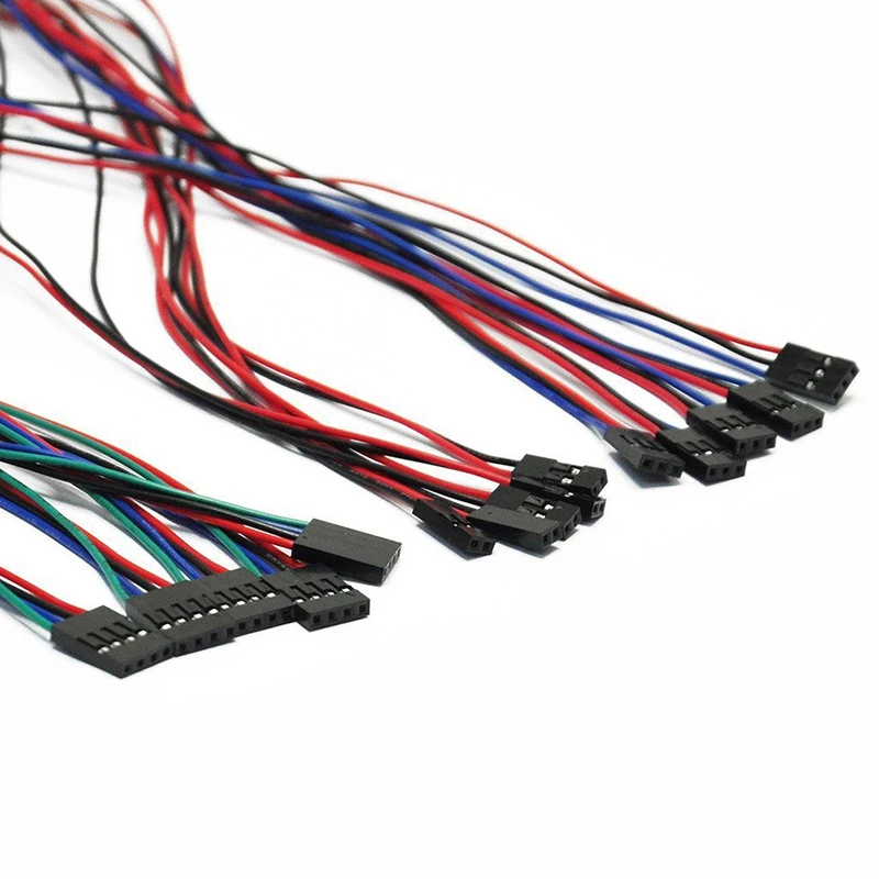 10 шт./лот 70 см 4 контактный кабель гнездо перемычка для 3D принтера Arduino Reprap AL|Детали