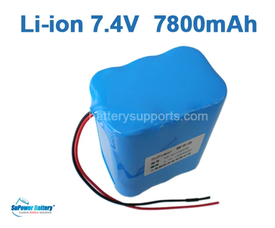 Supower 7.2 В 7.4 8.4 18650 7800 мАч литий ионная батарея li ion Перезаряжаемые Батарея Макс pack. 2A
