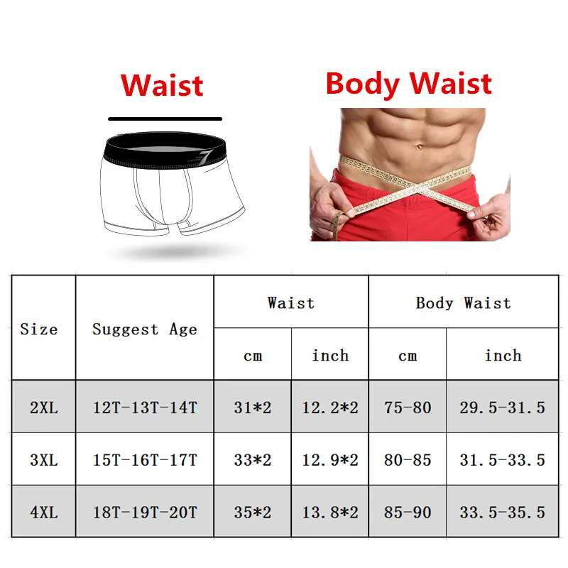 4 предмета мужское нижнее белье 2017 г. новые хлопковые трусы для больших детей