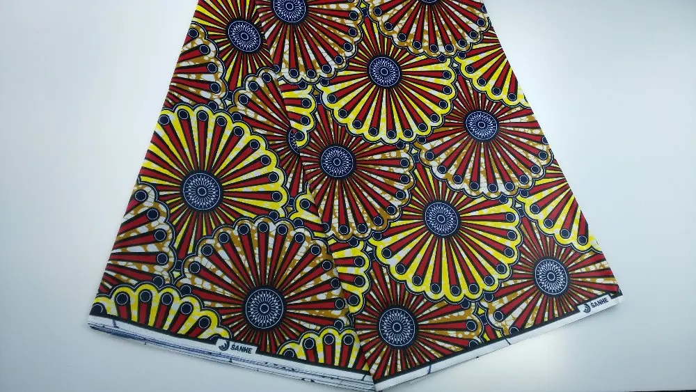 Бесплатная доставка! 100% хлопок! 2016 Высокого качества Африканская печать ткани