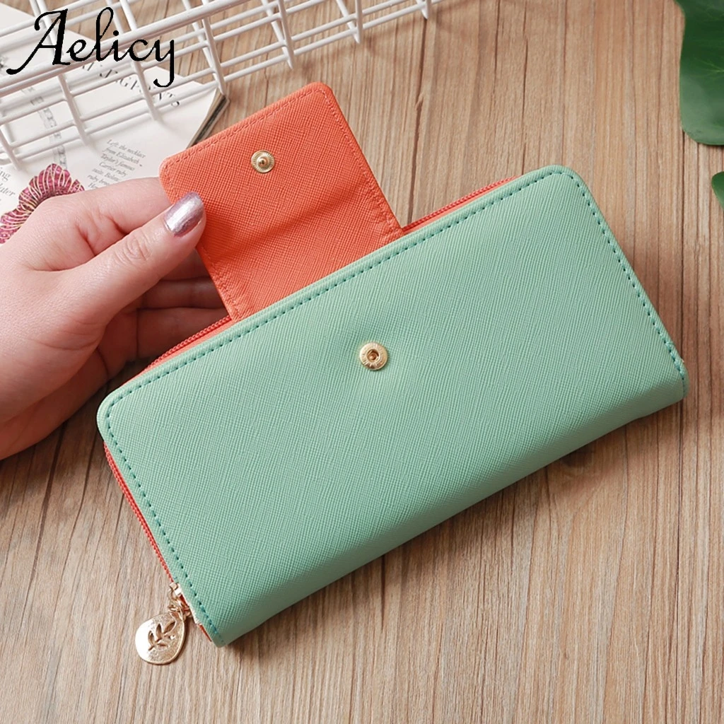 Aelicy женский модный клатч для девушек женские кошельки длинная сумочка на молнии