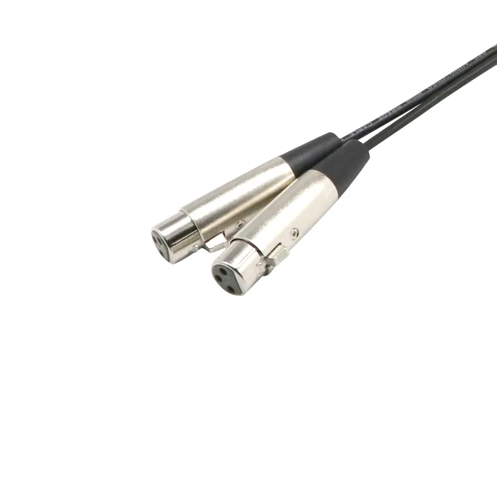 XLR для женщин RCA мужские кабели Новый сейсмический аудио 3 ноги двойной Двойной