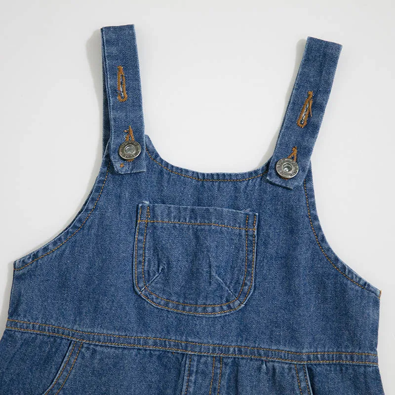 Комбинезон для новорожденных Летний комбинезон маленьких девочек джинсы с