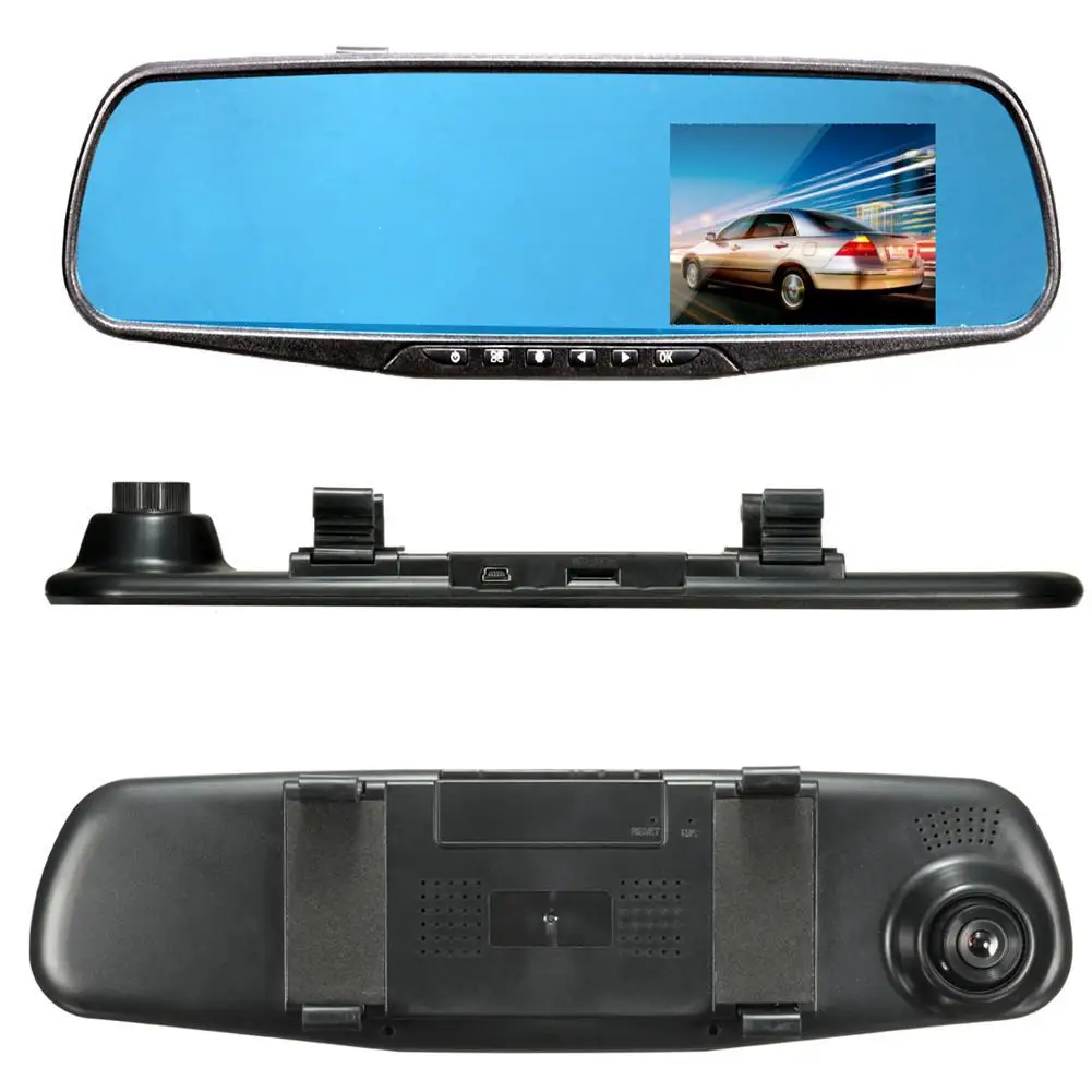 Новый Full HD 1080P Автомобильный видеорегистратор Камера авто 2 8 дюймов зеркало