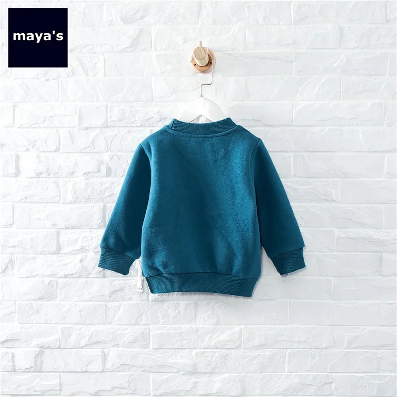 Mayas/модные хлопковые зимние толстовки с принтом для мальчиков Новые базовые