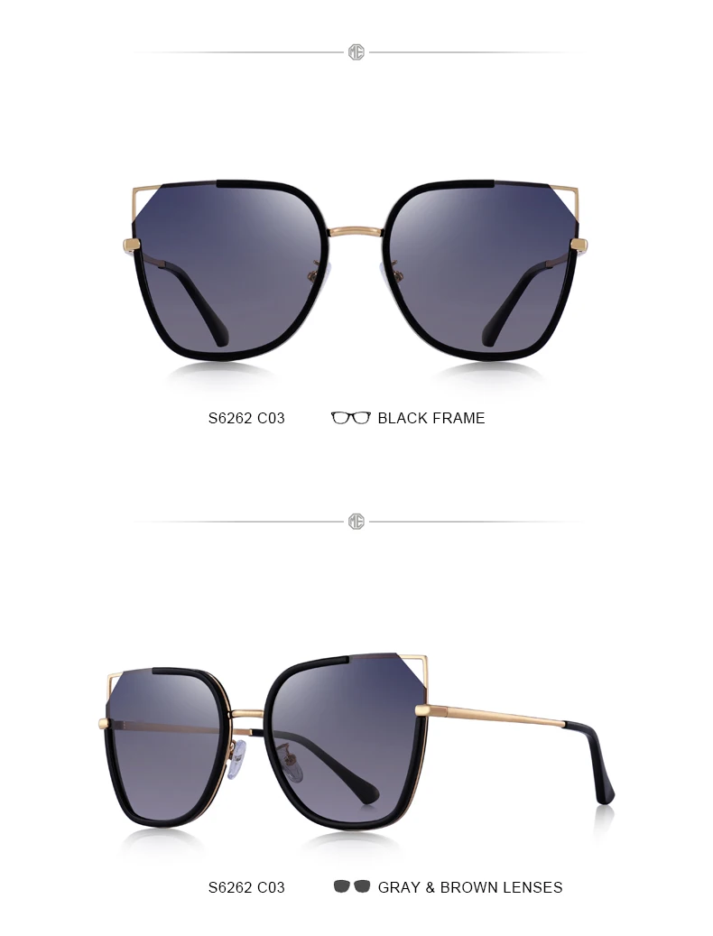 MERRYS дизайн для женщин Кошачий глаз поляризованные солнцезащитные очки Роскошные Дамская мода трендовые очки UV400 защита S6262