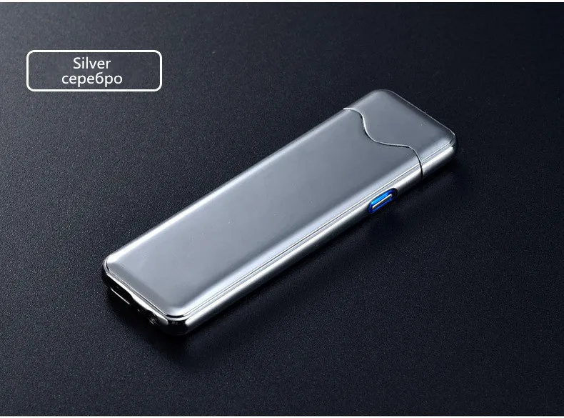 Usb Электронная зарядка Зажигалка ультра-тонкий ветрозащитный сенсорный индукционный мужской и женский прикуриватель Прямая