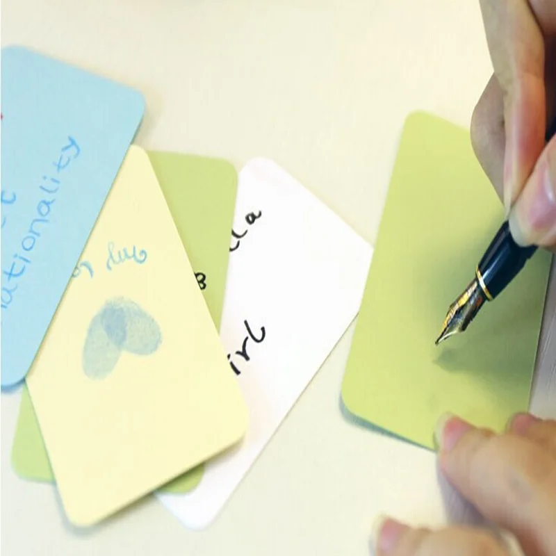 100 шт. яркие блокноты для заметок школы и офиса|notepad stationery|notepad papernotepad cards |