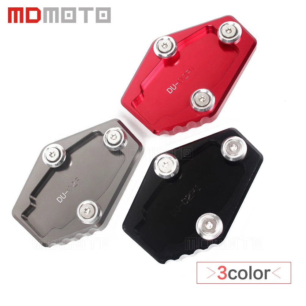 

Motorcycle CNC Aluminum Side Stand Enlarge Plate For Ducati MONSTER 821 1200 1200S 2014-2015 MONSTER 795 796 Multistrada 1200S