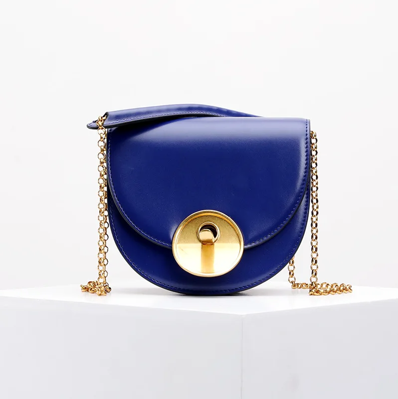 Женская сумка-Кроссбоди с цепочкой Vieline из натуральной кожи полумесяц 2019 | Багаж и