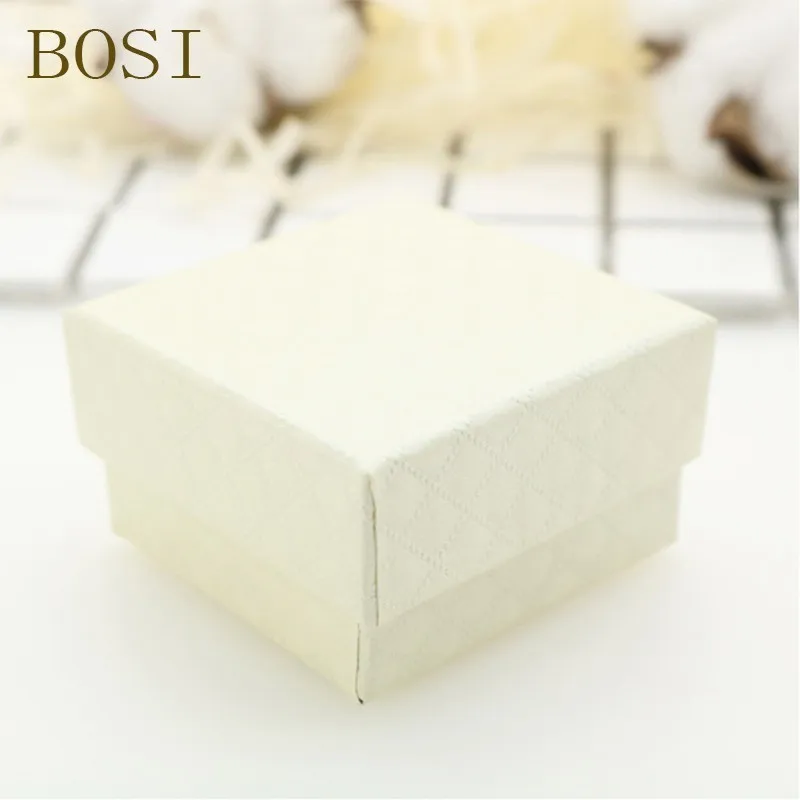 5x5x3 Квадрат Обручение кольцо для серьги Цепочки и ожерелья органайзер для украшений Дисплей подарочный набор украшений держатель Красный Белый Черный горячий - Цвет: 5x5x3