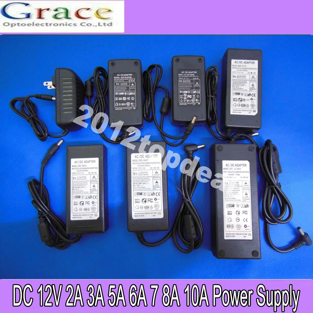 AC100-240V к DC 12V 2A 3A 5A 6A 7 8A 10A адаптер питания F Светодиодная лента | Лампы и освещение