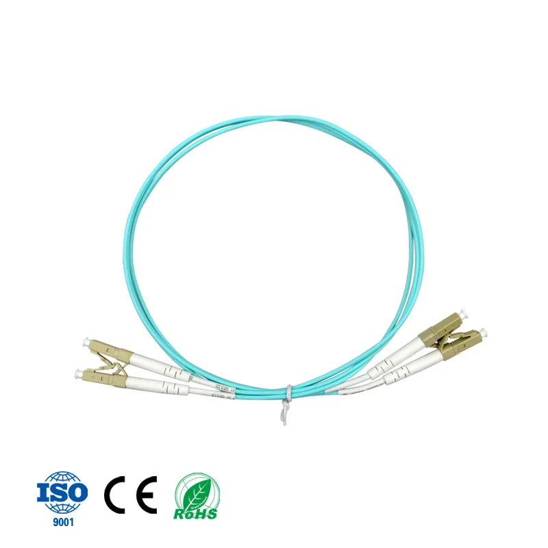 Aqua Color LC to Multimode OM4 волоконный патч-кабель патч-корд мм дуплекс 50/125 любая длина