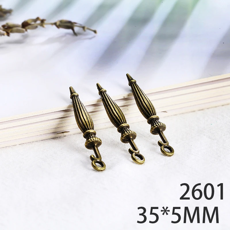35*5mm 10pcs Umbrella Alloy Pendant For Diy Jewelry Making 2 Colors Antique Silver Bronze No.2601 | Украшения и аксессуары