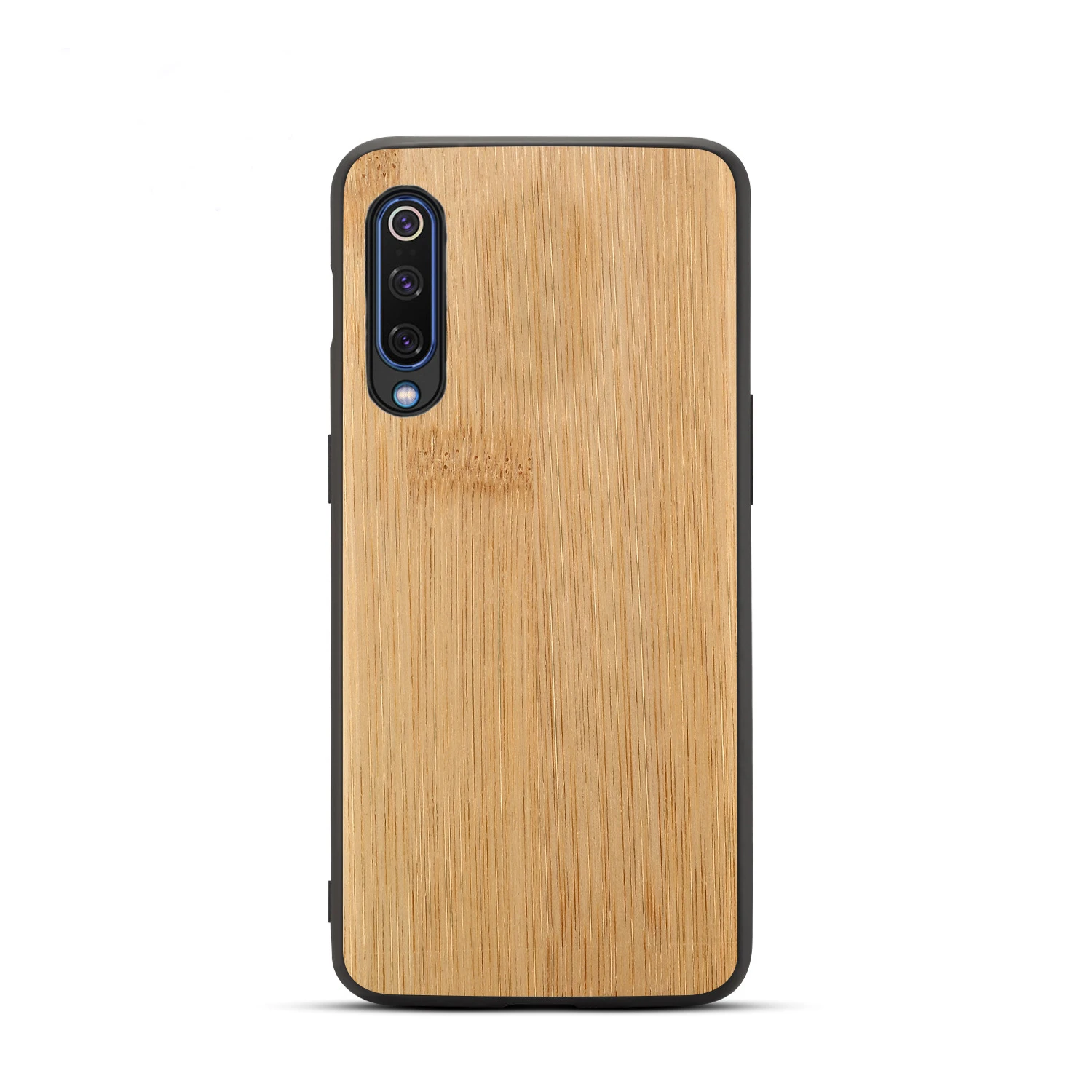 Чехол для Xiaomi Mi 9 9Se с мягким краем + Жесткая защитная задняя крышка из бамбукового
