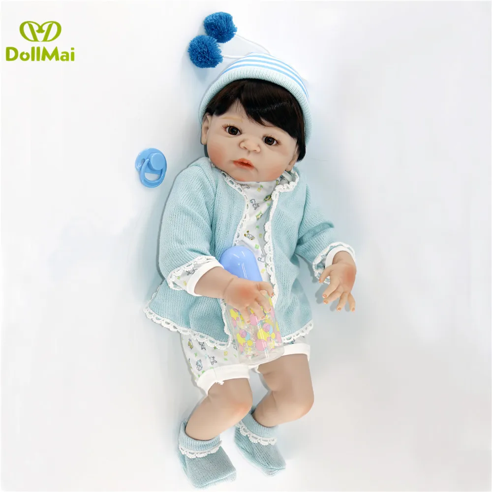 Силиконовые куклы reborn 22 &quotподдельная Детская кукла для девочек и мальчиков