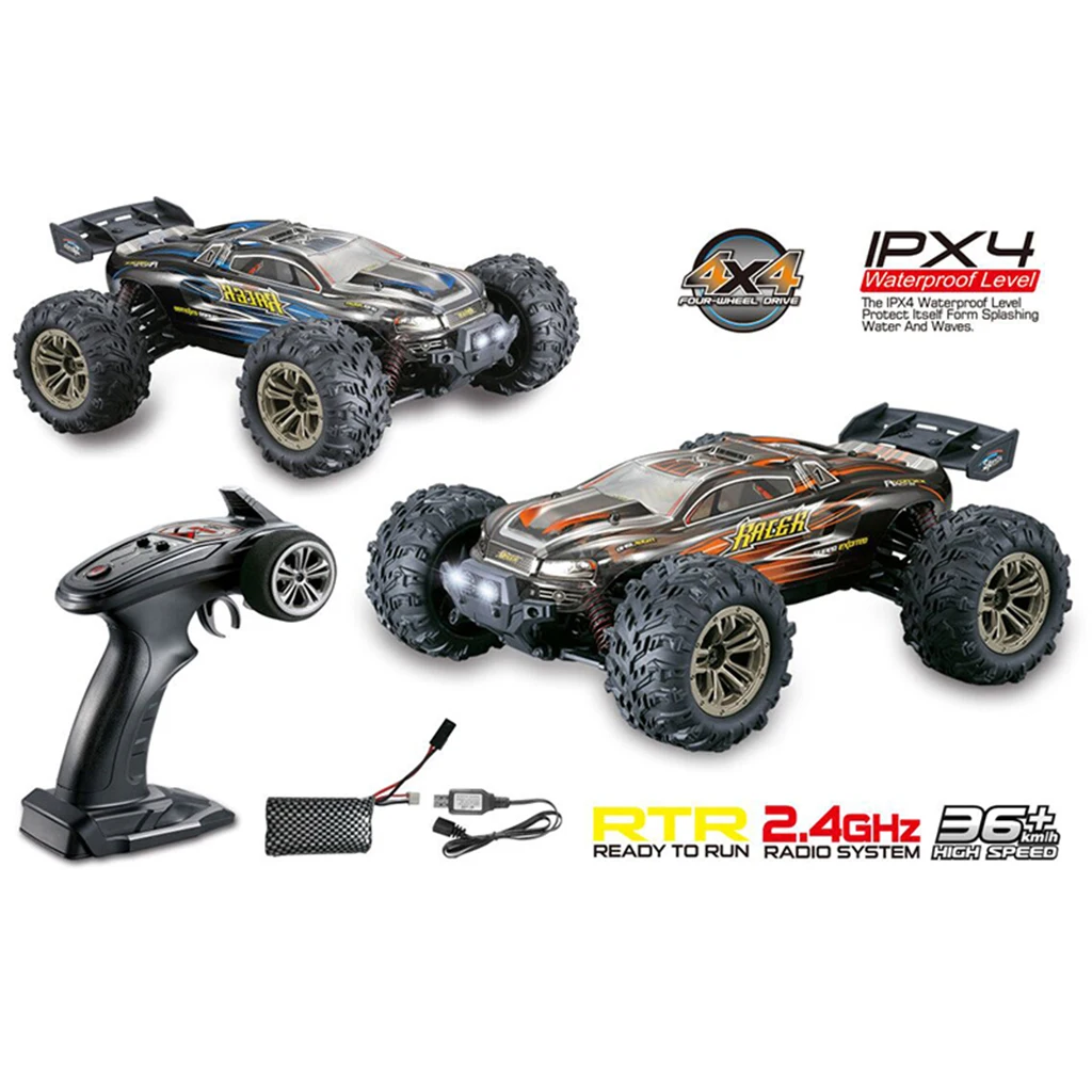 RC Cars 4WD 36KM/H High Speed Racing Car 1/16 Scale Remote Control Monster Truck Off-Road Big Foot Electric Power Buggy Toy | Игрушки и