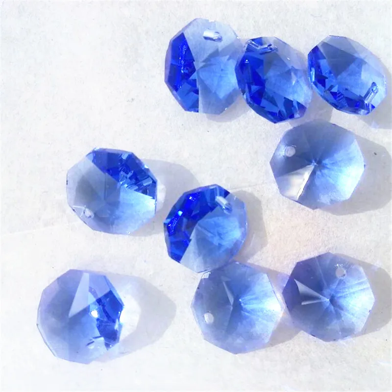 Лидер продаж 50 шт. бесплатная доставка светильник синий 14 мм восьмиугольные