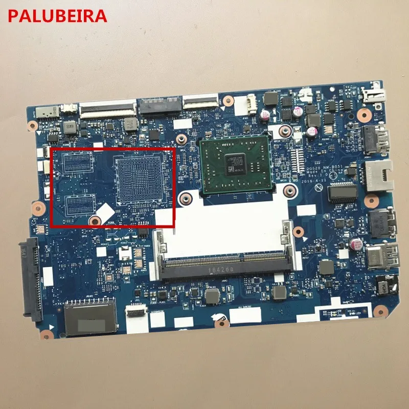Высококачественная материнская плата PALUBEIRA для Lenovo Ideapad 110 15ACL ноутбука с