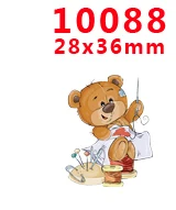 10088 30 шт. Герой мультфильма плоское украшение из смолы PR 9919 - Цвет: 10088